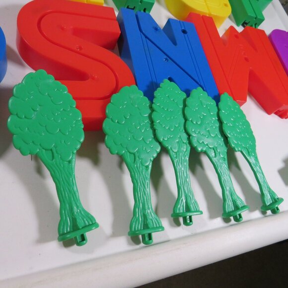 Sesame Street Alphabet Roadway Toy Vintage 1988 Playskool Replacement Letters - Picture 12 of 14